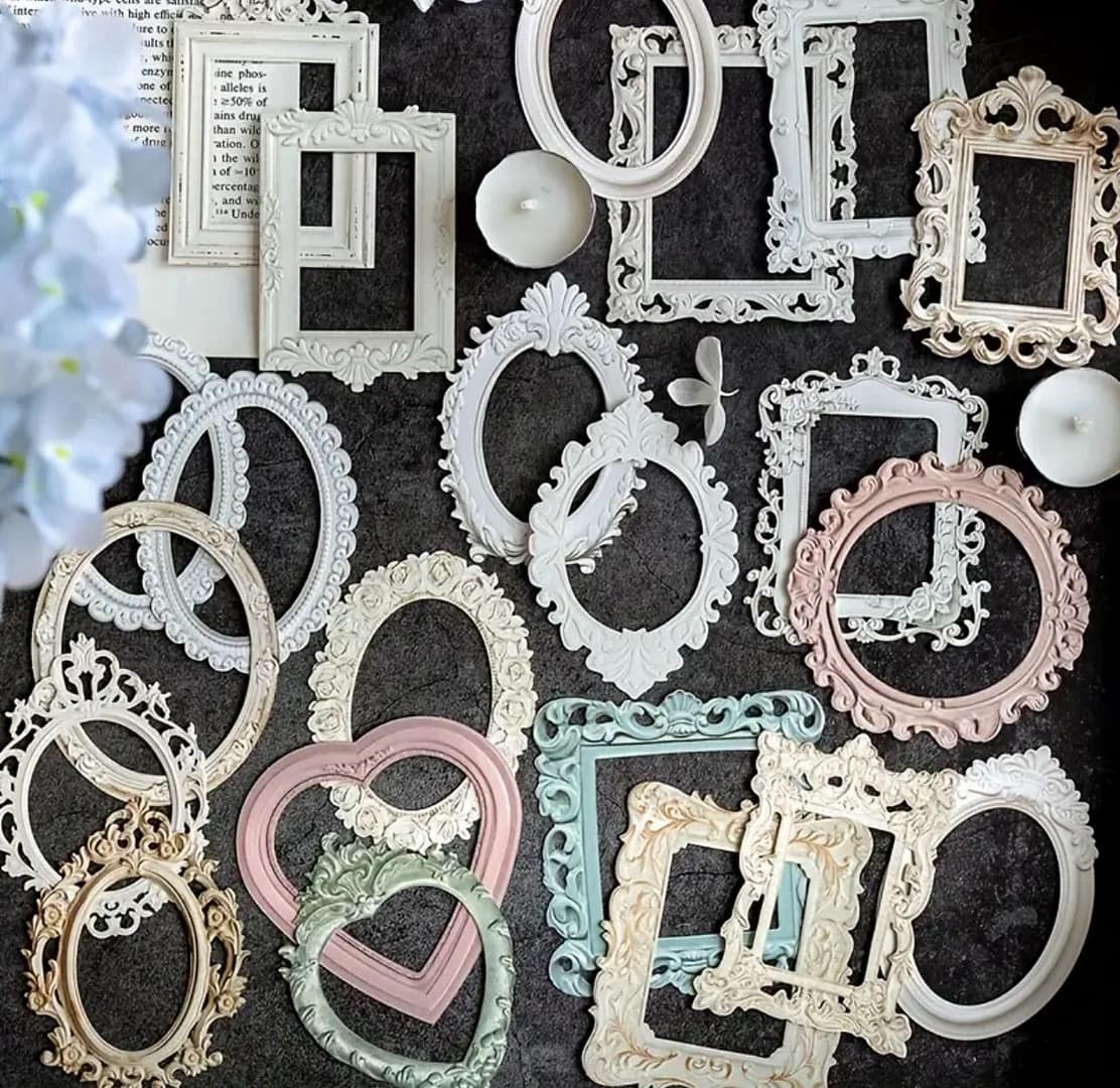 Vintage-stiilis scrapbookingu pildiraamide komplekt