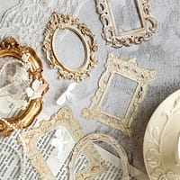 Vintage-stiilis scrapbookingu pildiraamide komplekt – 4 unikaalset stiili, kokku 10 raamiga