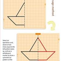 Montessori sümmeetria joonistamise mäng – 20 mustriga hariv komplekt